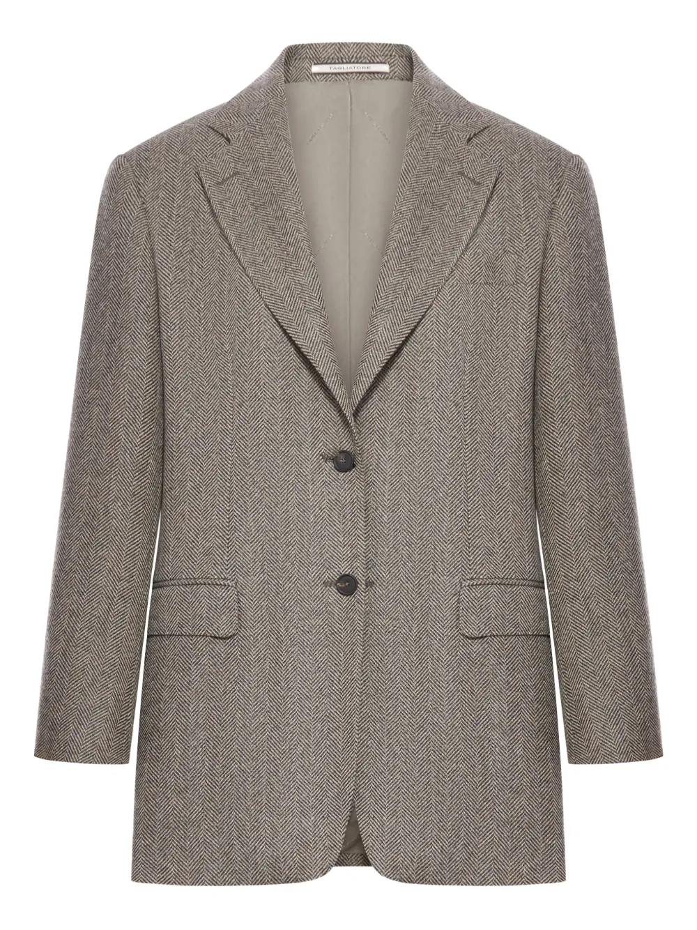 

Блейзер с елочным узором Tagliatore, коричневый