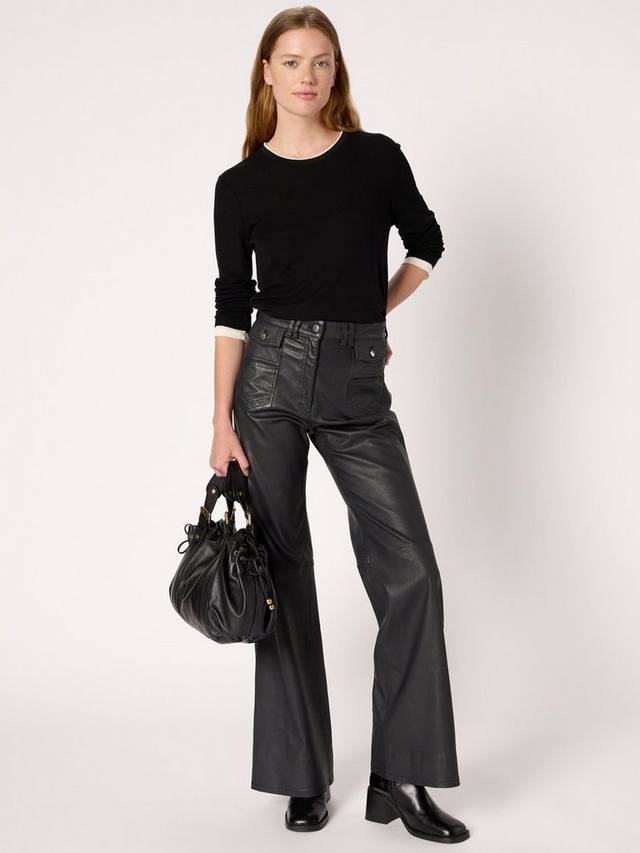 

Футболка Hanae с круглым вырезом и длинными рукавами из шерсти Gerard Darel