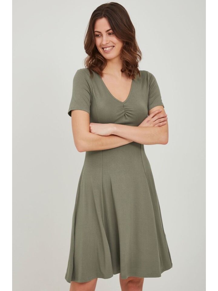 

Короткое платье Fransa Jerseykleid FRAMDOT 5 Dress - 20609231 Sommerkleid, зеленый