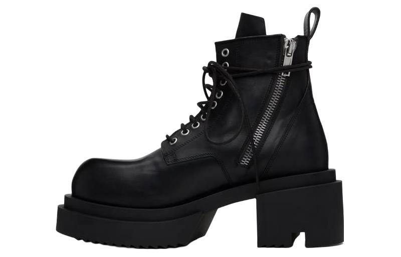 

Кожаные военные ботинки Рика Оуэнса Rick Owens DRKSHDW, Black