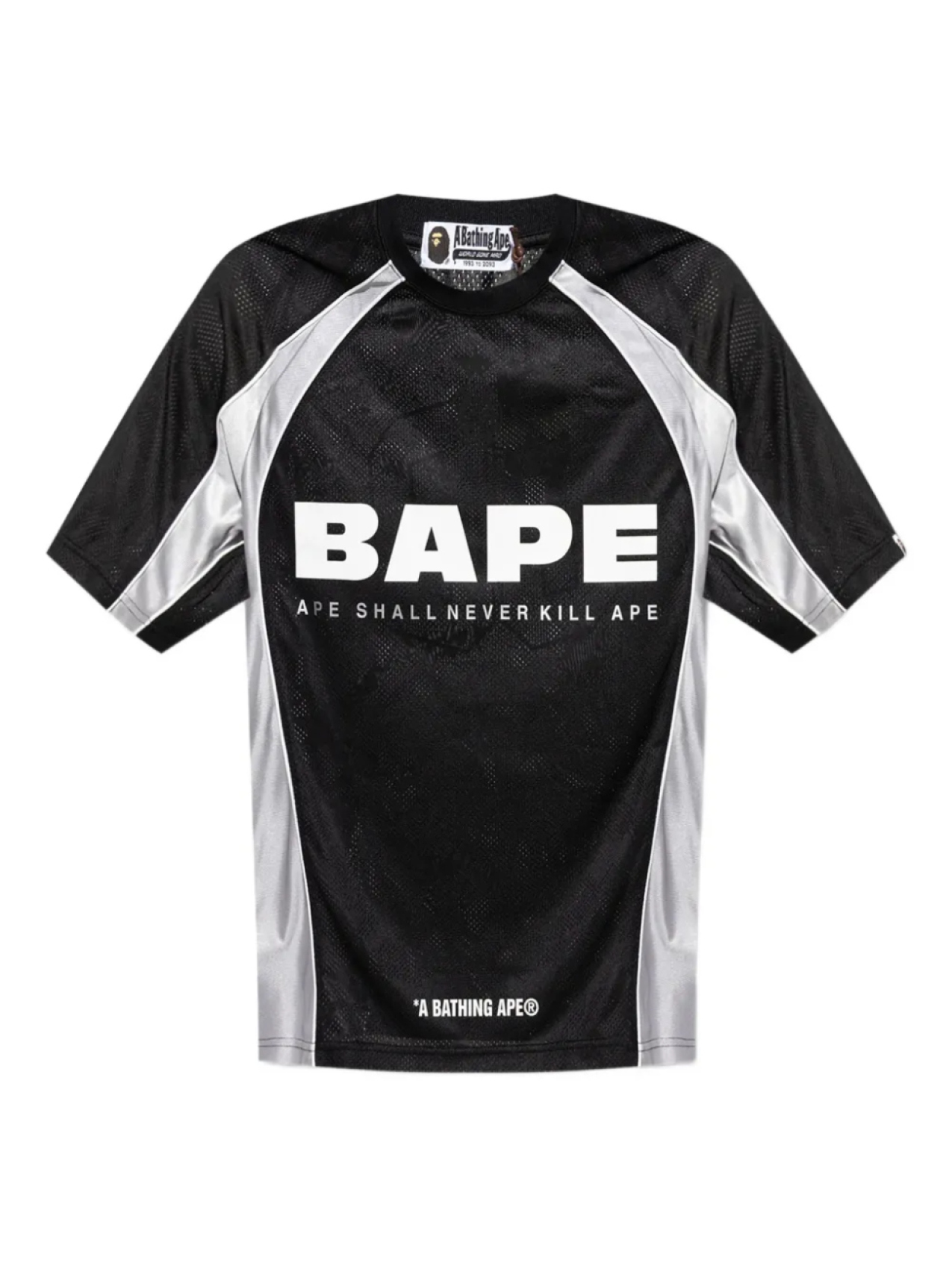 

Футболка с сетчатым логотипом BATHING APE A Bathing Ape, черный