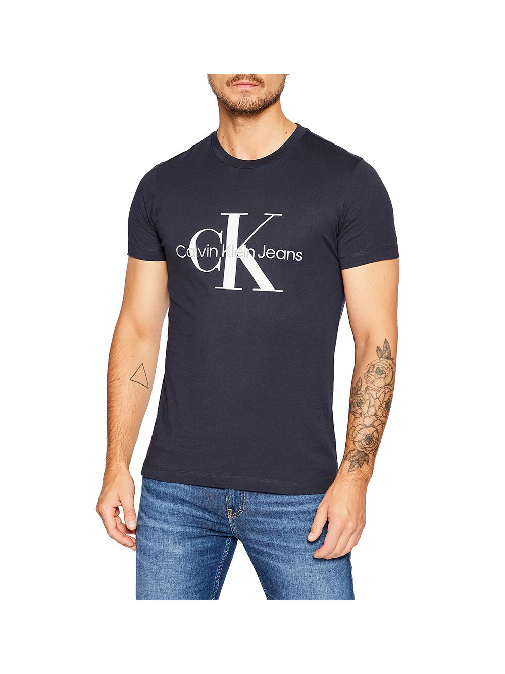 

Синяя мужская футболка Calvin Klein