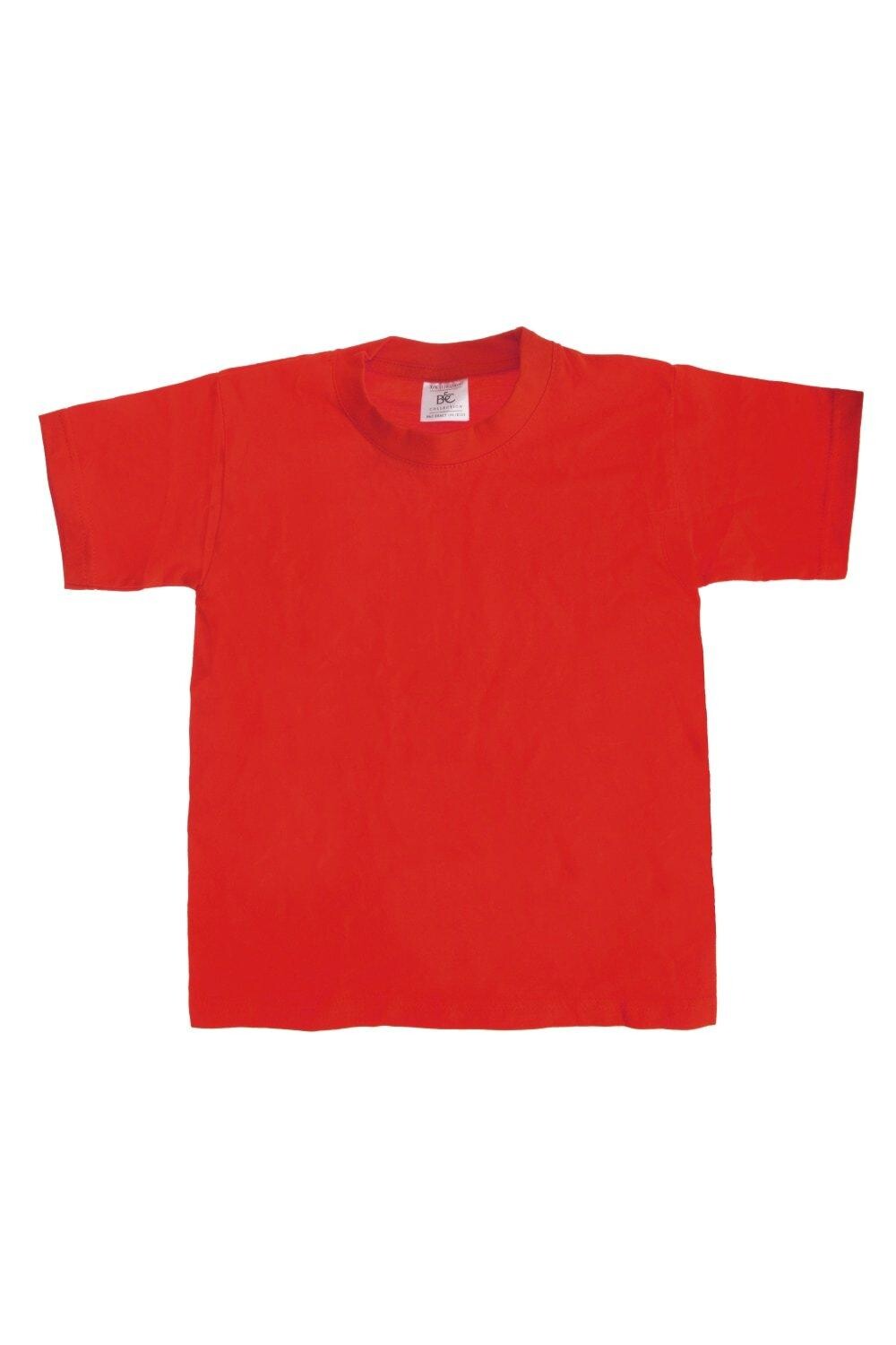 

Футболки с короткими рукавами Exact 190, набор из 2 шт. B&C, красный