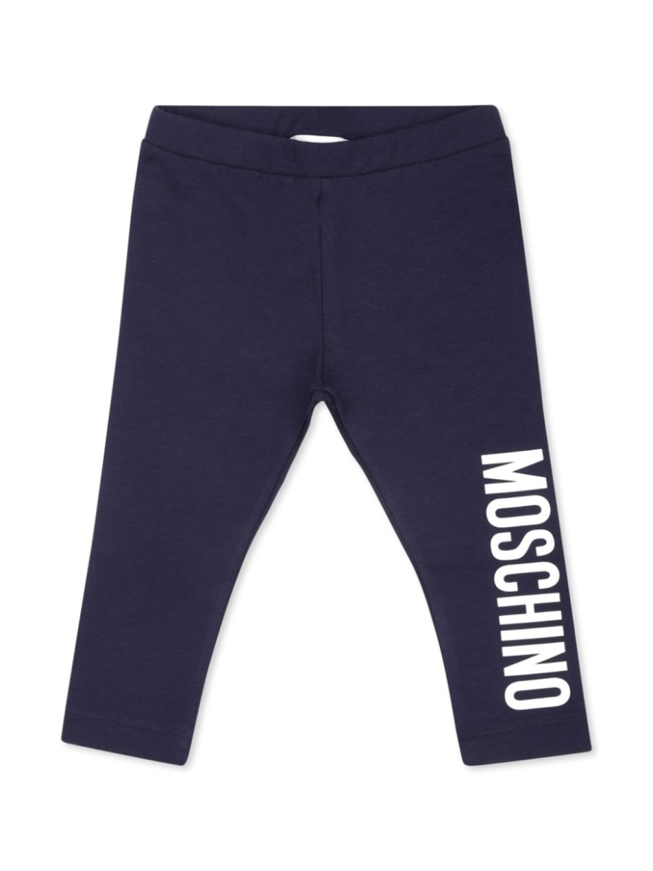 

Moschino Kids леггинсы из эластичного хлопка с логотипом, синий