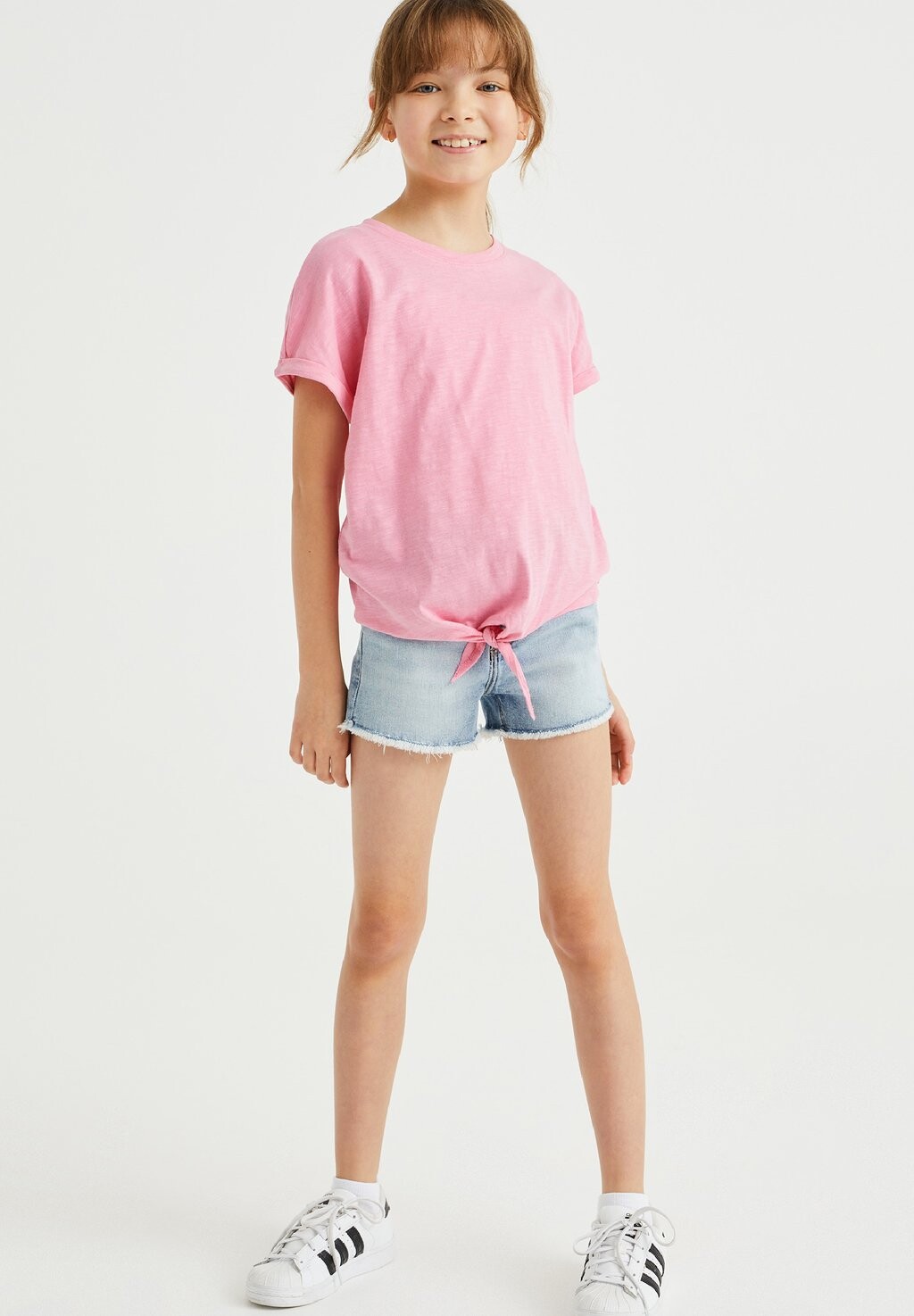 

Футболка с принтом MET KNOOPDETAIL WE Fashion, цвет pink