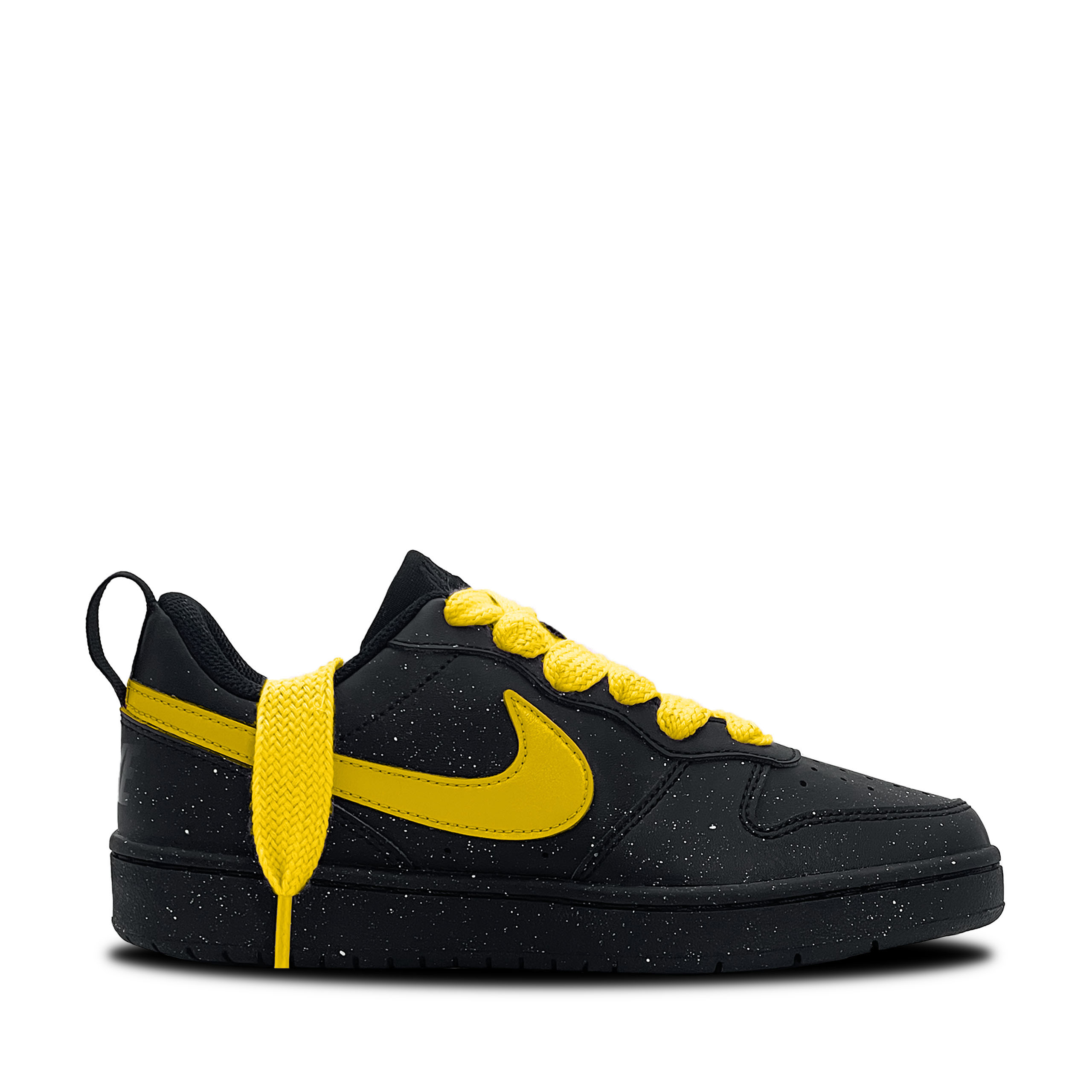 Nike Court Borough Cute Yellow Starry Sky нескользящие устойчивые к истиранию низкие детские скейтбординг кроссовки Black — фото 3