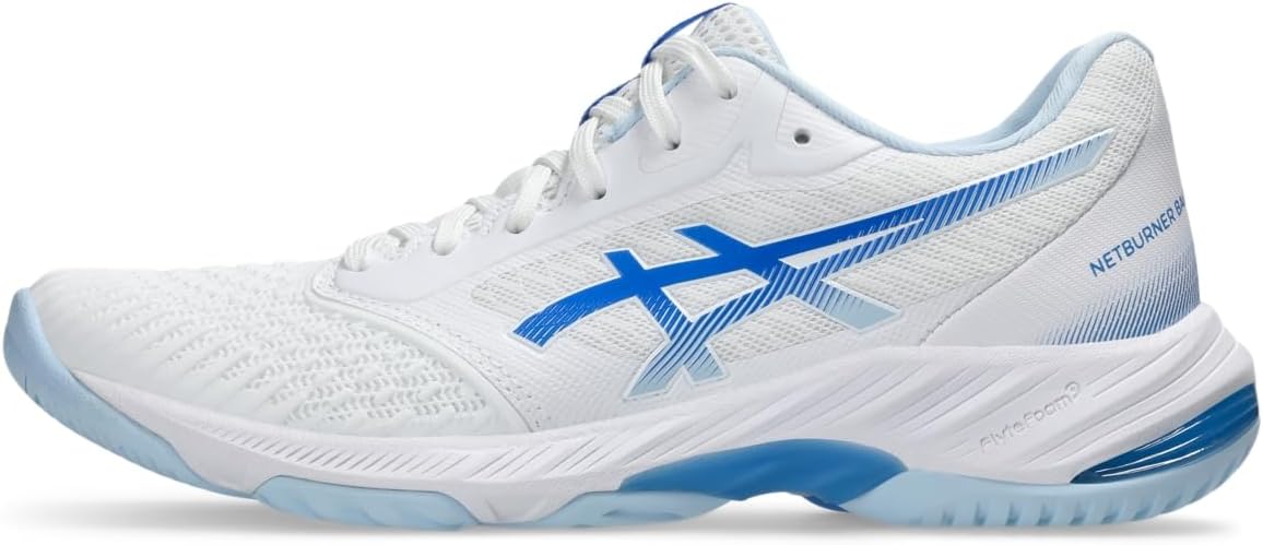 

Женские волейбольные кроссовки Asics Netburner Ballistic FlyteFoam 3, белый/синий