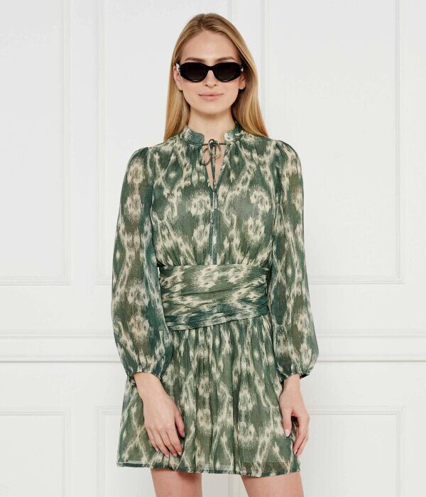 

Платье Ba&Sh из вискозы с поясом, зеленый