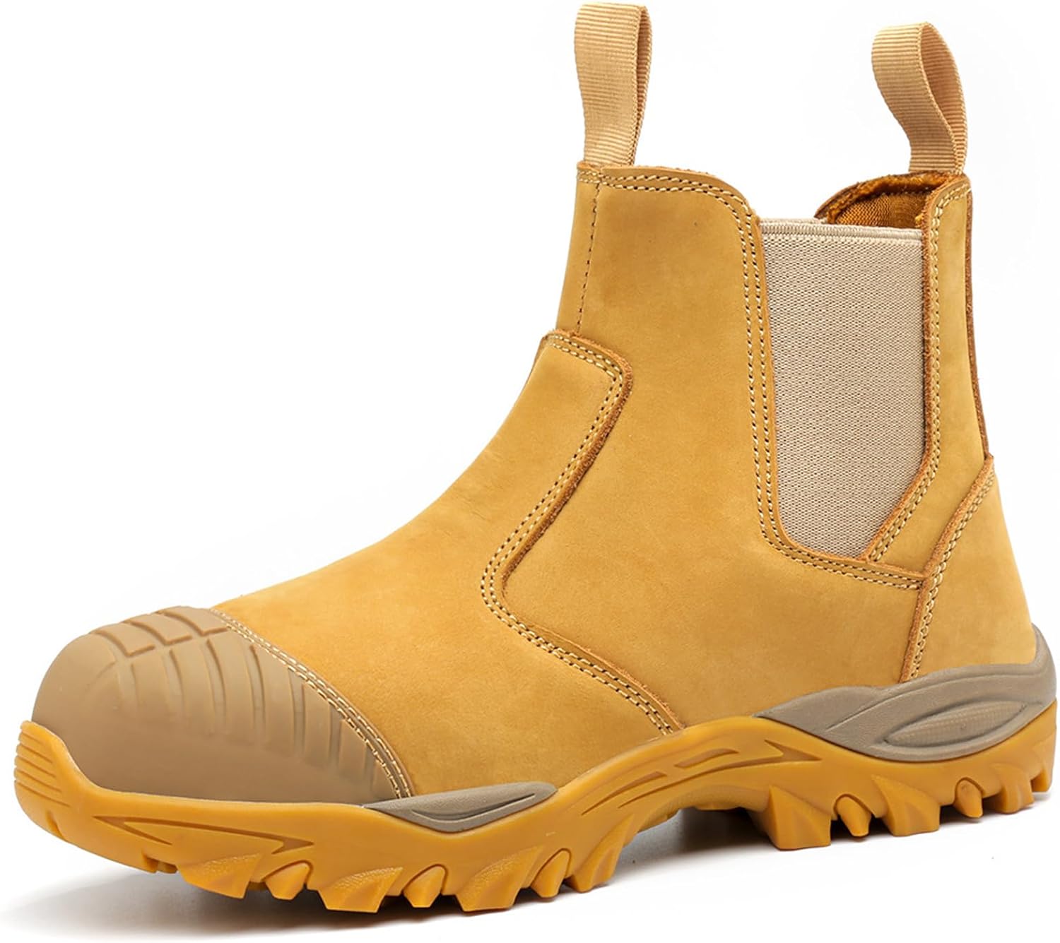 

Мужские ботинки BPKW 6 с стальным носком, защитная обувь, промышленные горнодобывающие ботинки, строительные кожаные ботинки, водо- и маслостойкая рабочая обувь, водо- и маслостойкая защитная обувь, Wheat