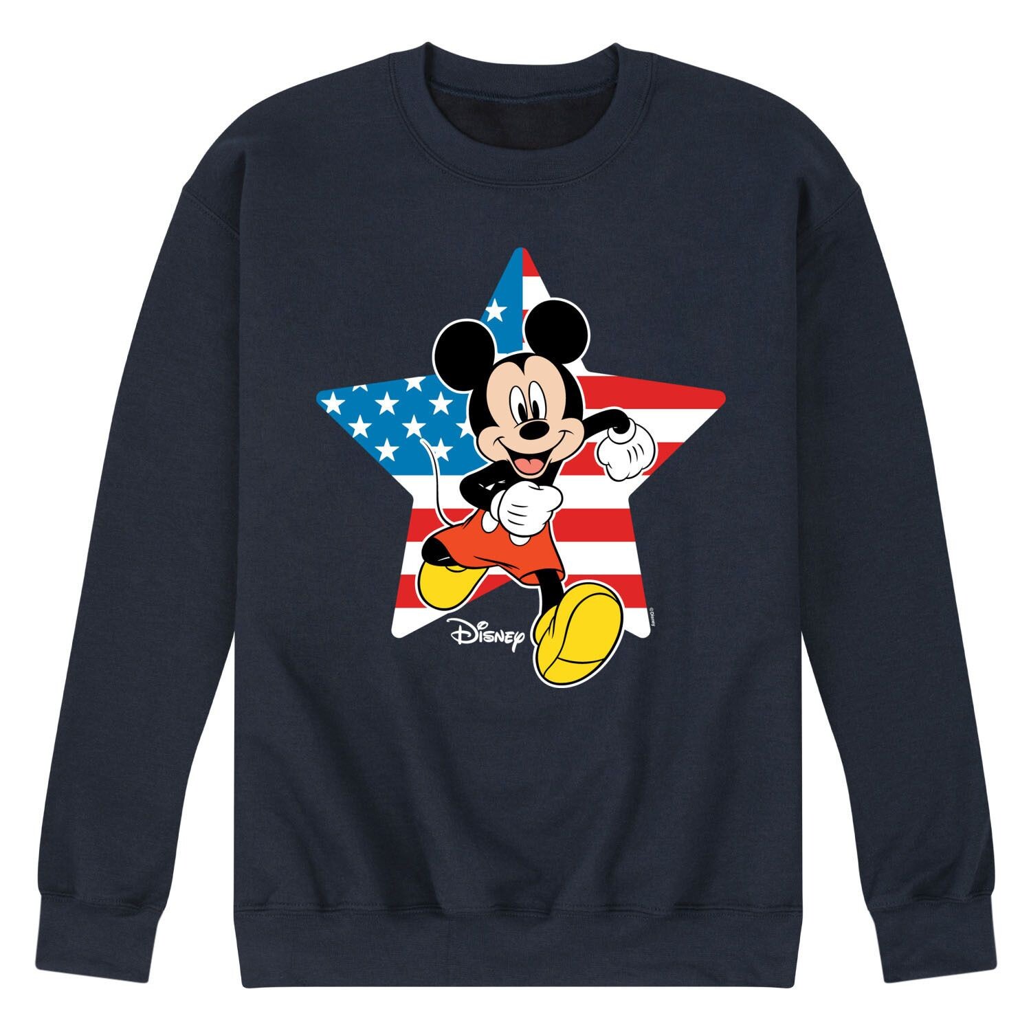 

Мужской флисовый свитшот Disney's Mickey Mouse с флагом США Licensed Character