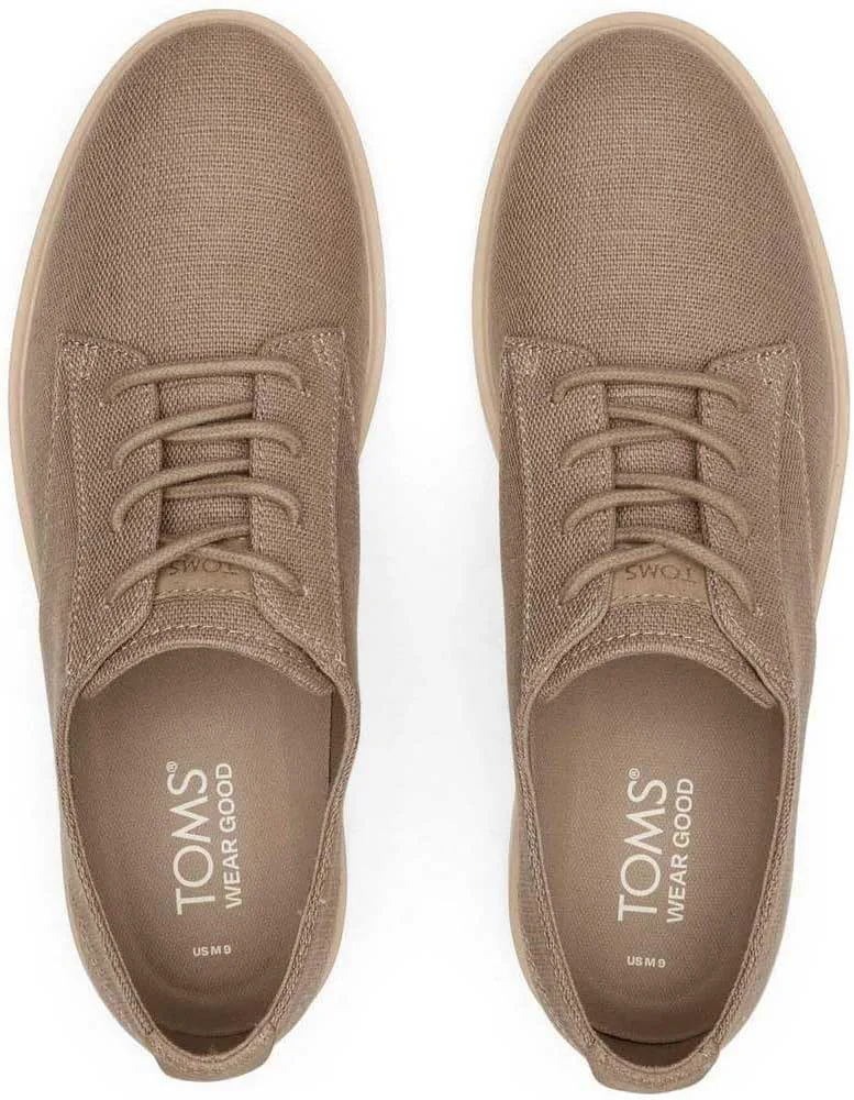Мужские повседневные кроссовки TOMS Navi Trvl Lite на шнуровке - коричневые — фото 4