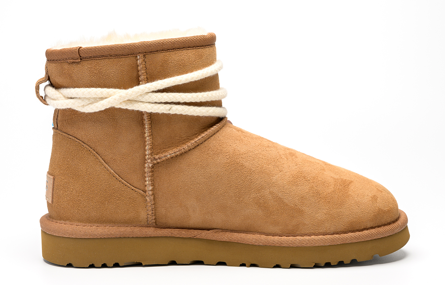 Сапоги короткие утепленные UGG, коричневый — фото 3