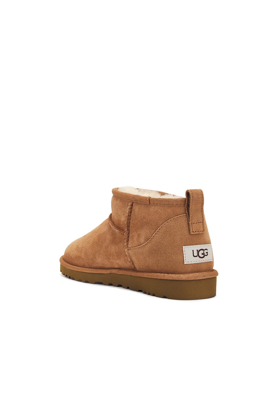 Угги мужские Ugg Classic Ultra Mini замшевые, каштановый — фото 3