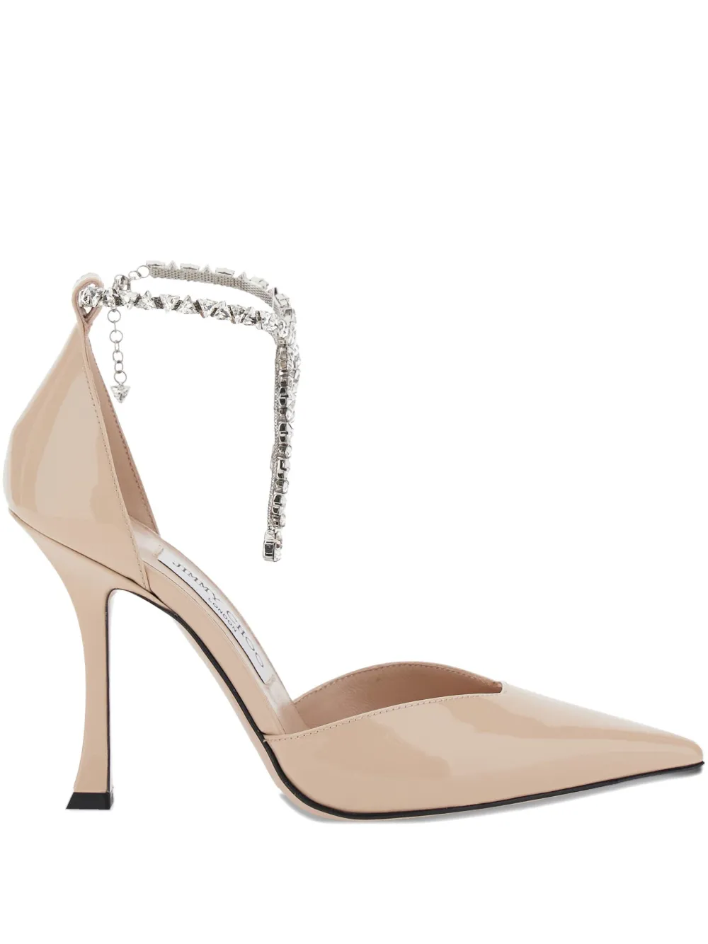 Туфли Stevie 100 с кристаллами JIMMY CHOO, нейтральный