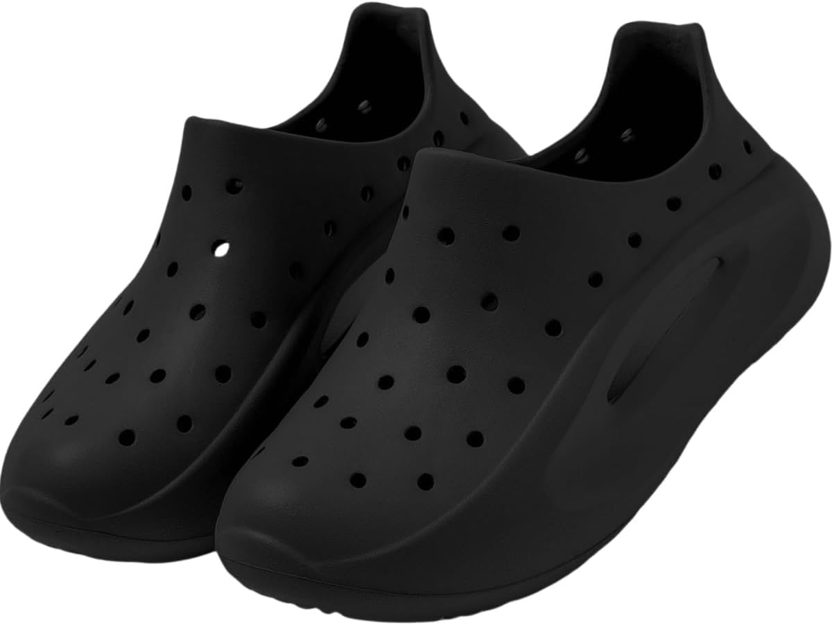 

Мужские сабо для сада с поддержкой свода стопы, нескользящие пляжные шлепанцы Clolinde, черный