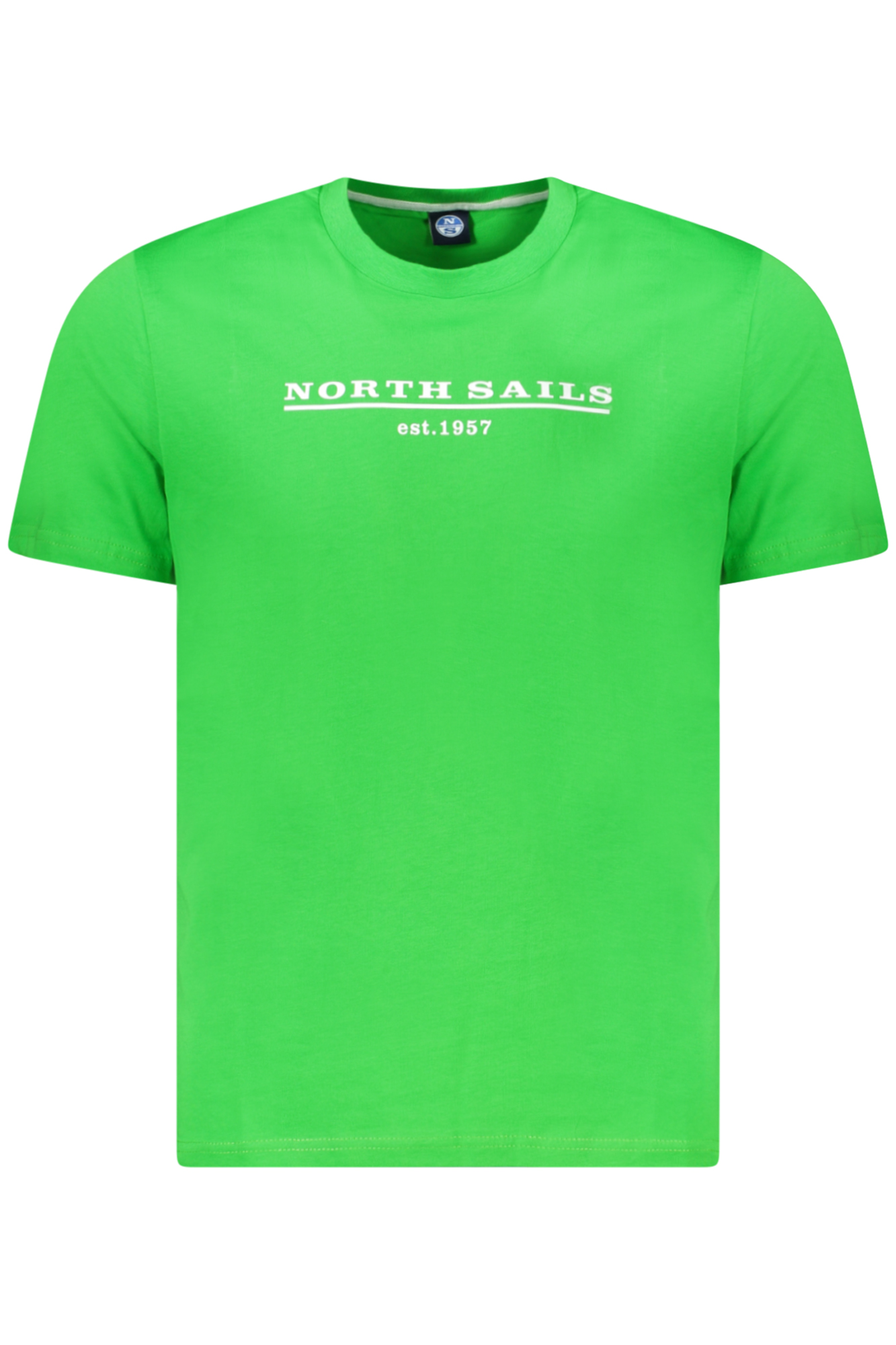 

Футболка мужская North Sails хлопковая с надписью, ярко-зеленый