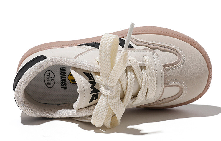 Кроссовки BIG WASP Kids Skateboarding Shoes Kids Low-top, бежевый/красный — фото 3