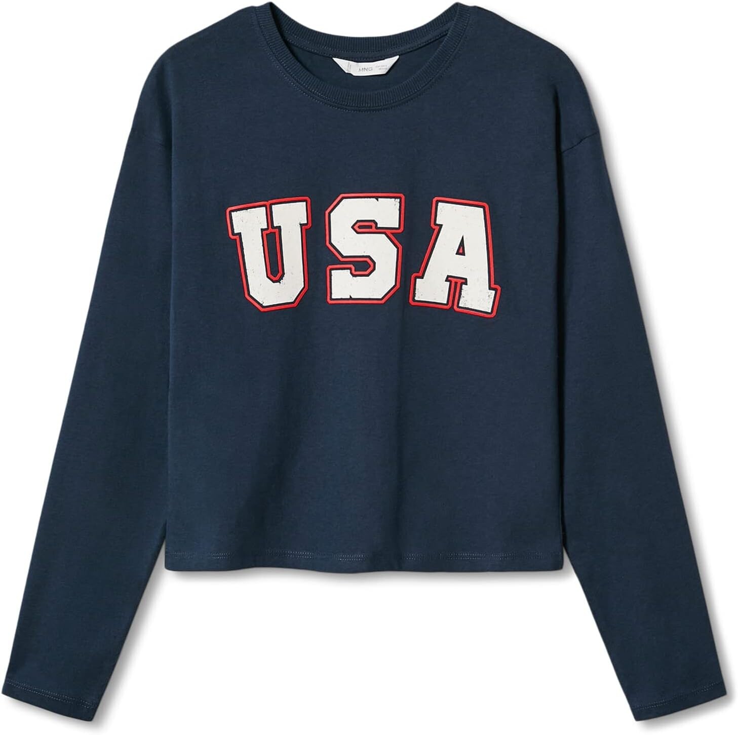 

Футболка Mango Sweet T-Shirt, темно-синий
