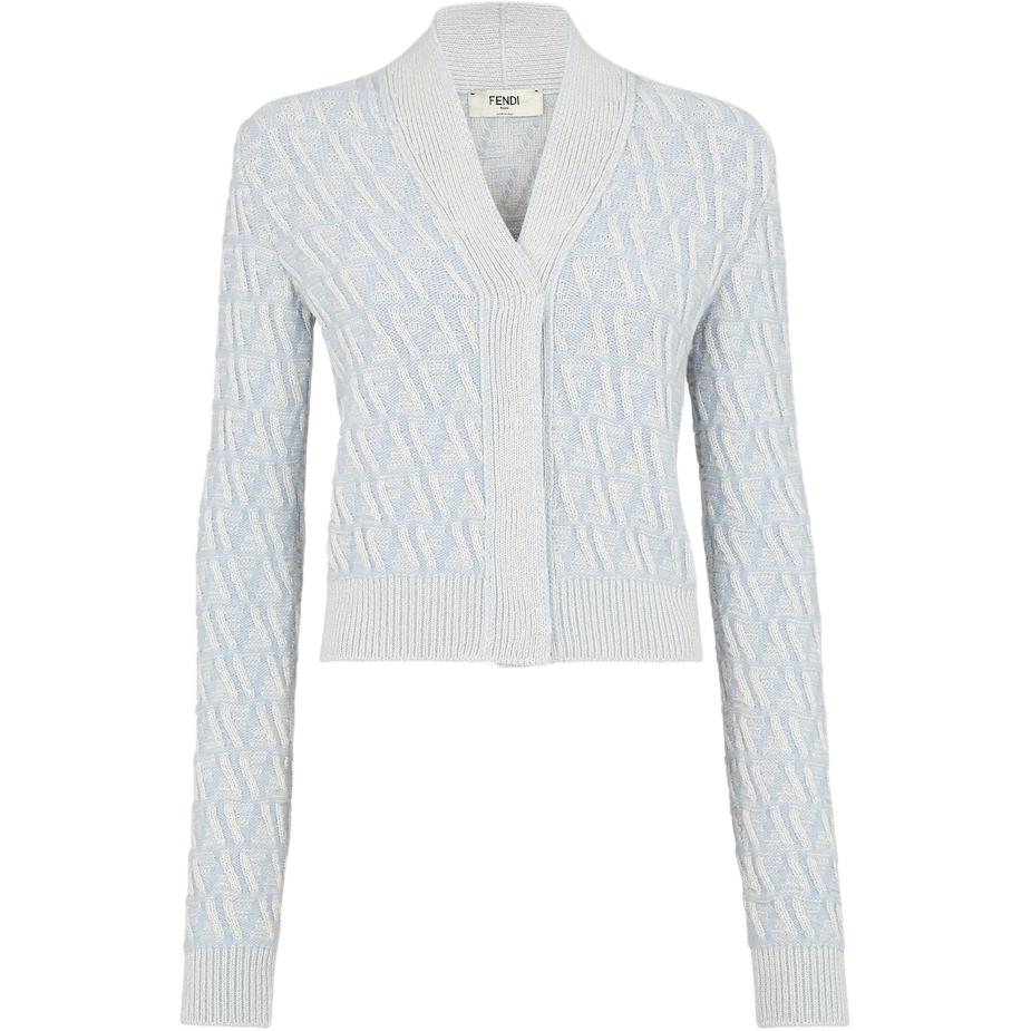 

V-образный вязаный кардиган FENDI, синий