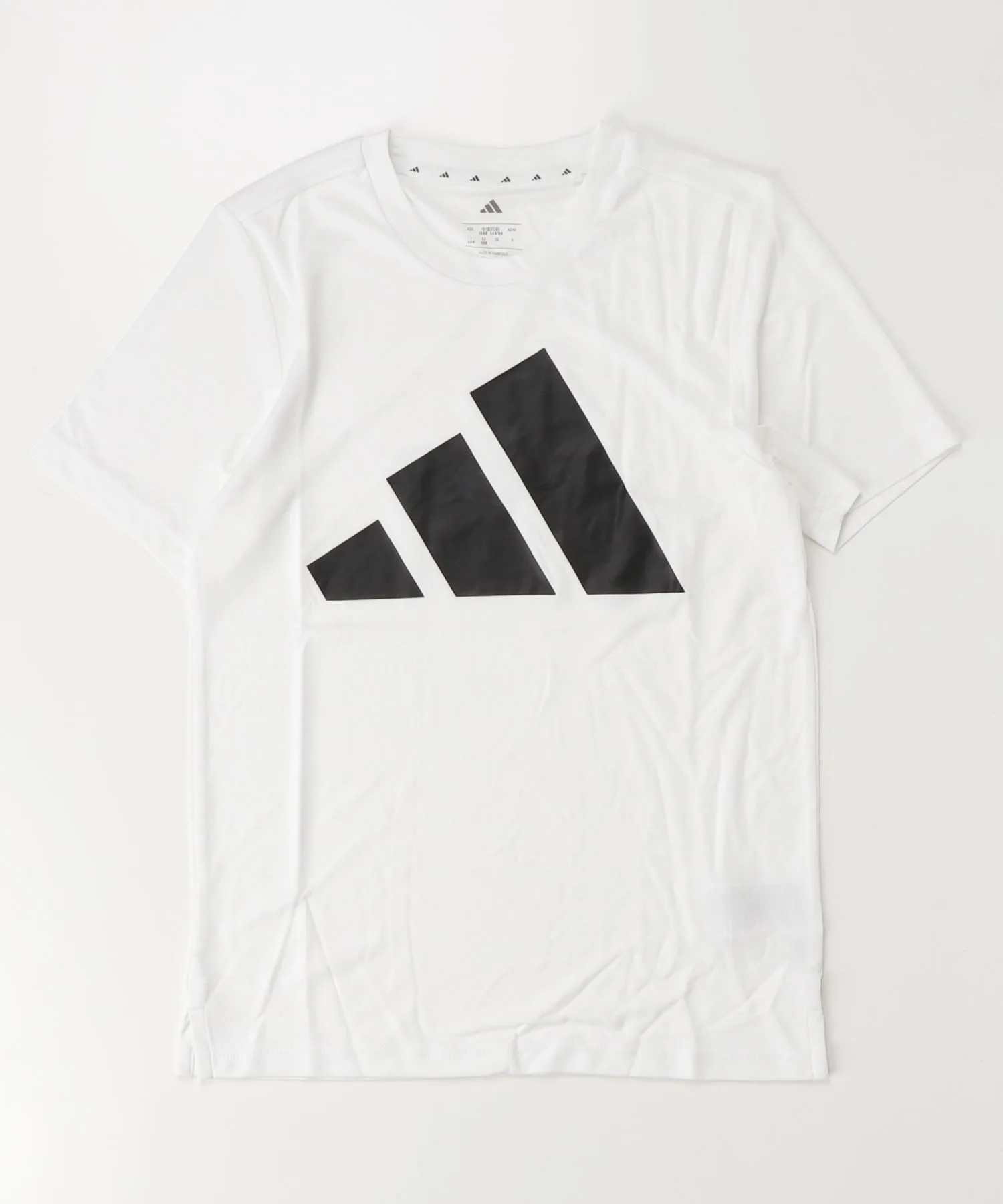Детская футболка с большим логотипом Train Essentials adidas белая