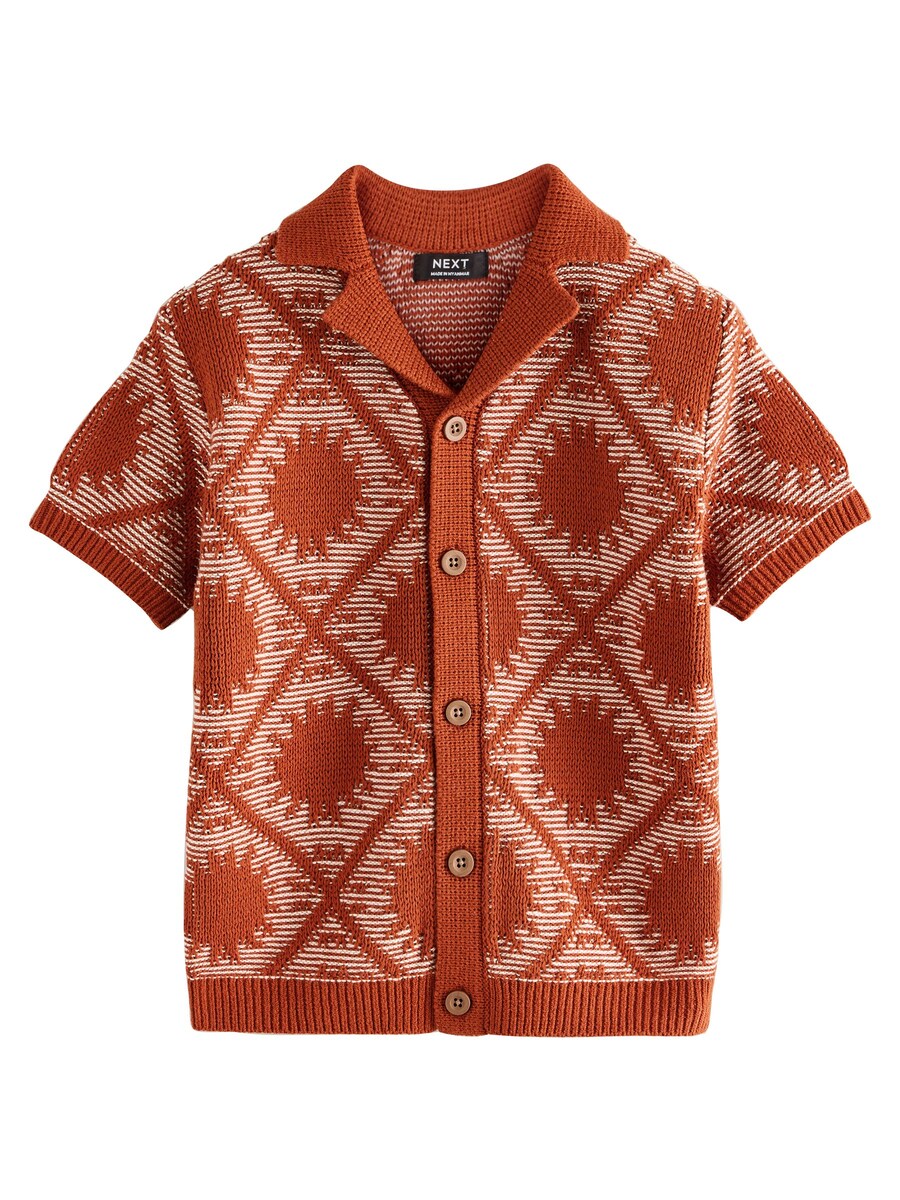 

Вязаный кардиган Next, цвет Brown/Auburn