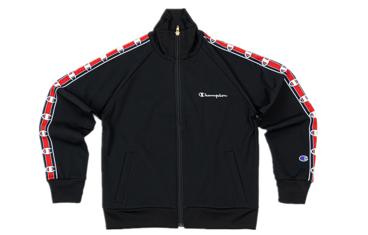 

Champion Бейсбольная куртка женская с аппликацией, Black Patchwork
