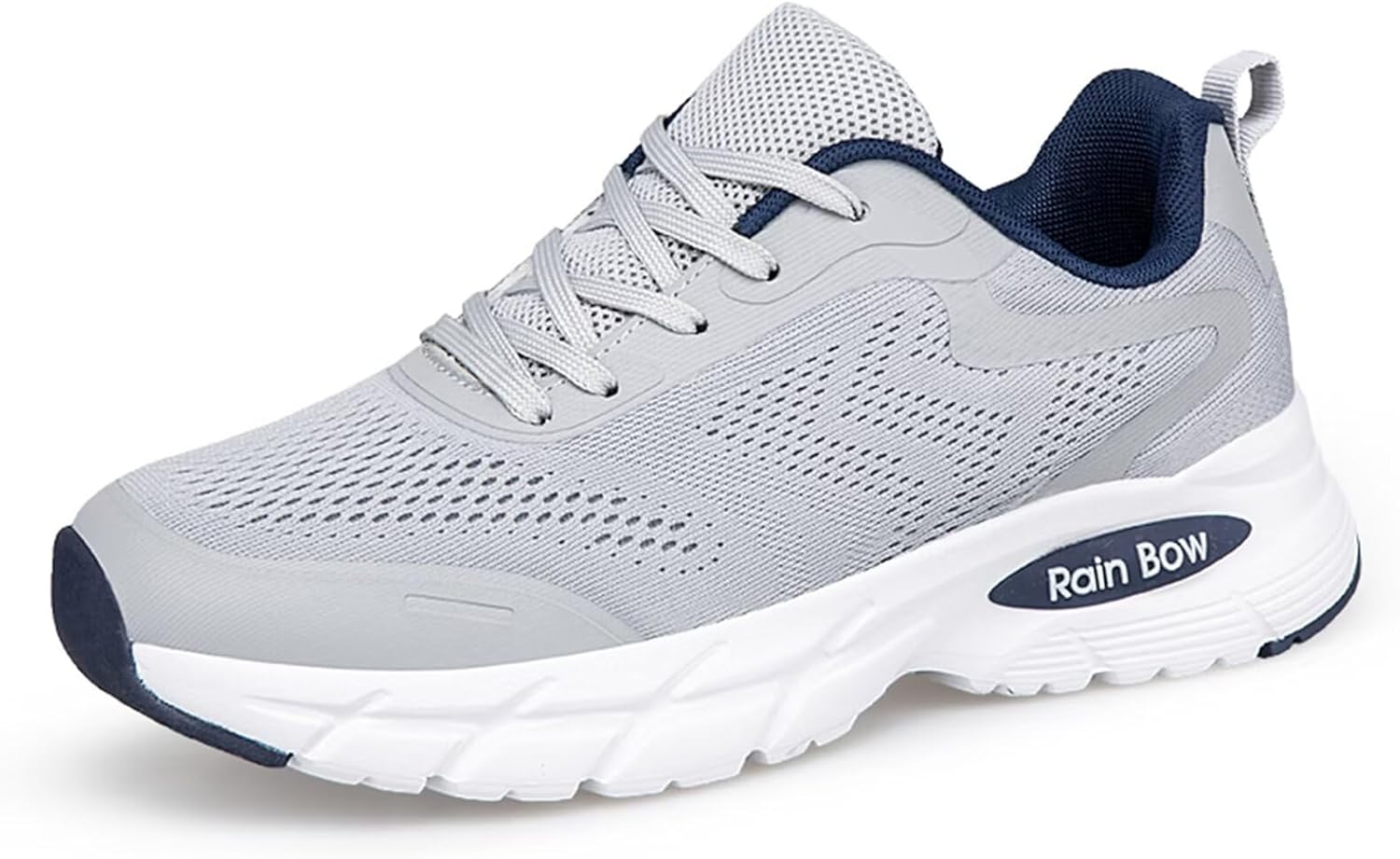 

Мужские кроссовки большого размера для бега и спортивных тренировок, сетчатые дышащие прогулочные кроссовки Generic, серый