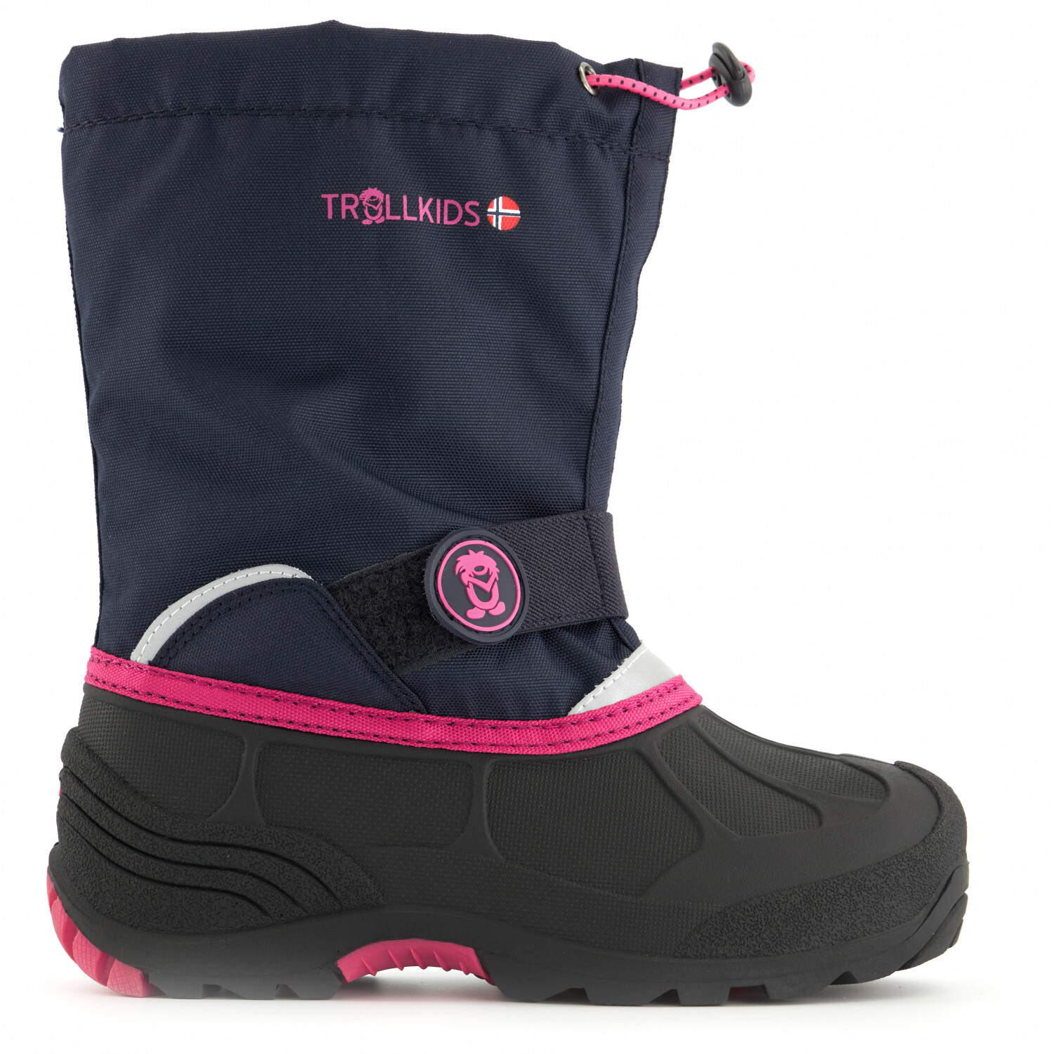 

Зимние ботинки Trollkids Kid's Telemark Winter Boot XT, цвет Navy/Magenta