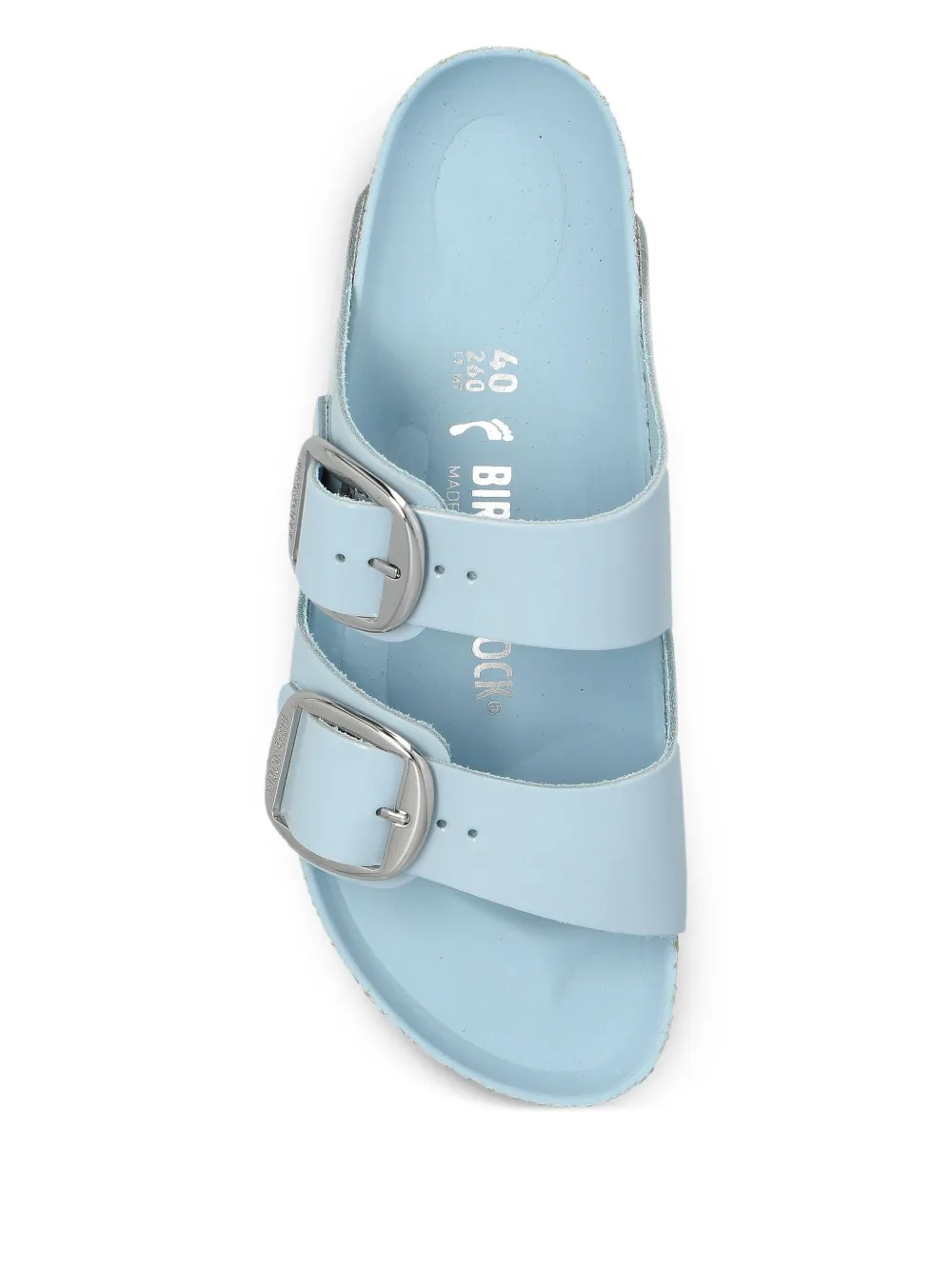 Сандалии из лакированной кожи Arizona Big Buckle BIRKENSTOCK, синий — фото 3