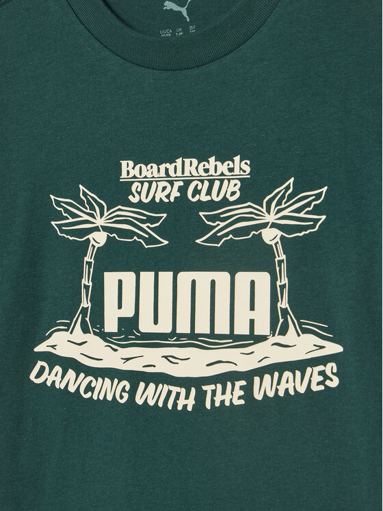 Футболка обычного кроя MID90S Graphic 685152 Puma, зеленый — фото 3