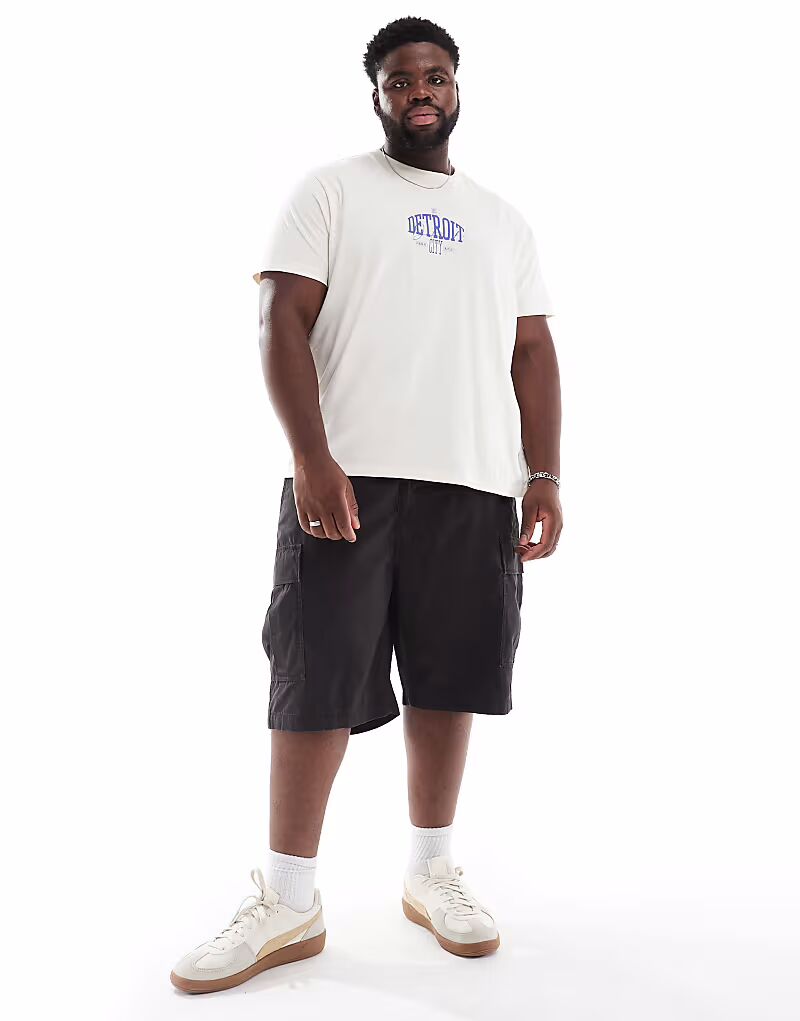 

Шорты Levi's Big & Tall Cargo с двумя карманами, черного цвета