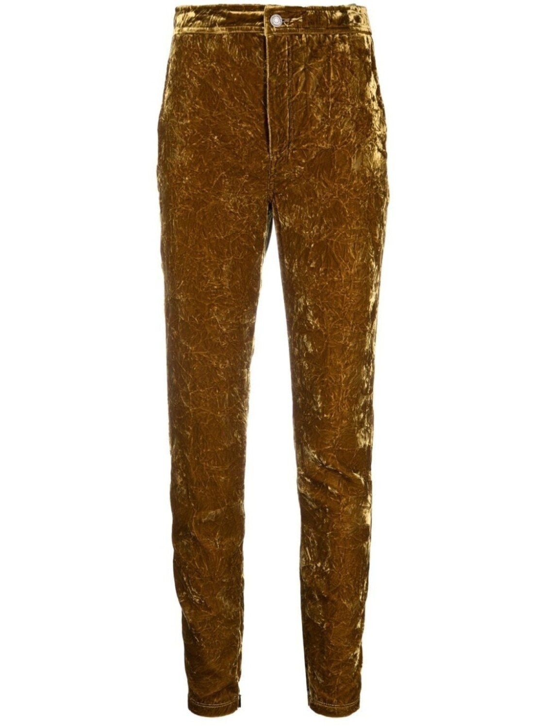

Saint Laurent бархатные брюки узкого кроя, зеленый