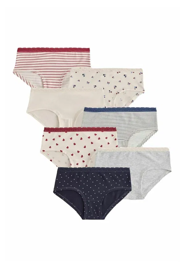 Трусы-хипстеры Next, Regular fit hipsters briefs 7 pack, красный, синий