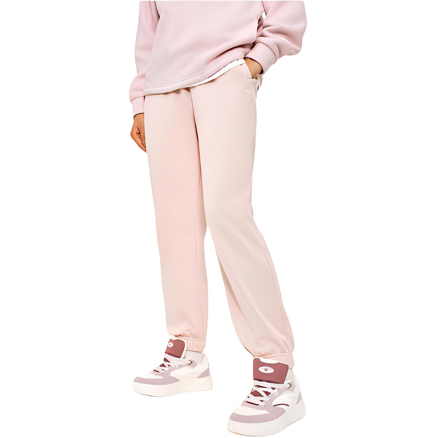 

Женские зимние повседневные брюки Anta Sports Life Collection, розовые