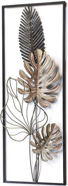 

Металлическая картина Kobolo MONSTERA, золотой