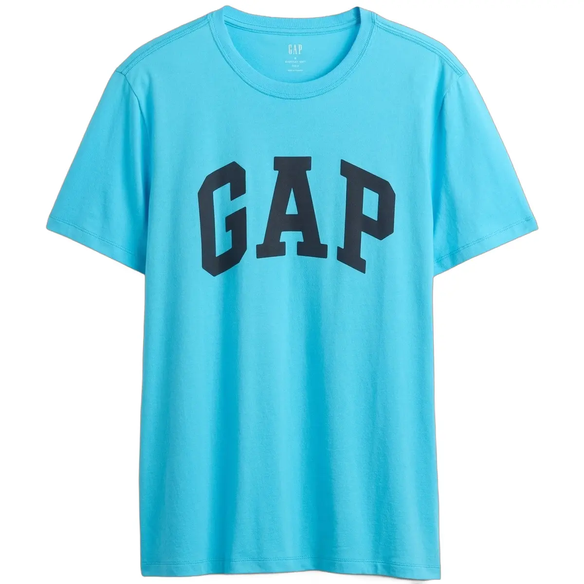 

Футболка с коротким рукавом Spring минималистичный стиль универсальный топ Unisex GAP, синий