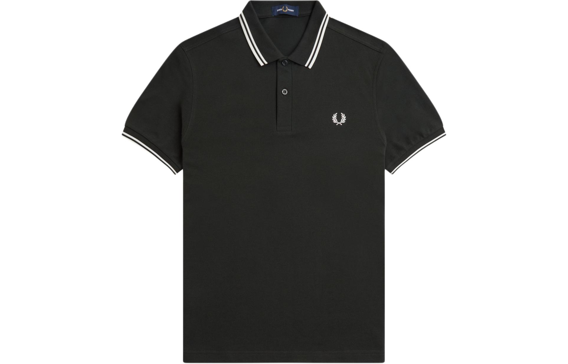 

Короткая поло с короткими рукавами и двумя контрастными концами FRED PERRY, зеленый