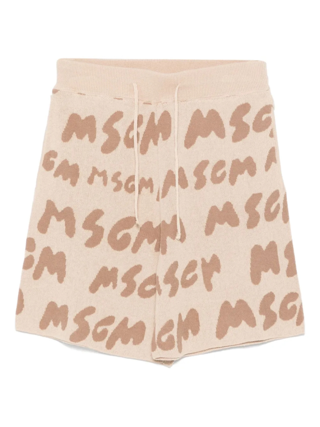 

MSGM Kids шорты с жаккардовым логотипом, нейтральный