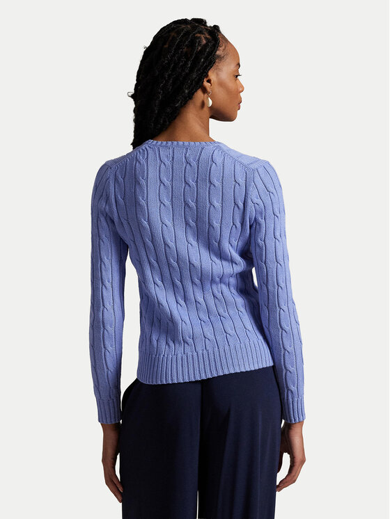 Свитер slim fit 211971870005 Polo Ralph Lauren, голубой — фото 3