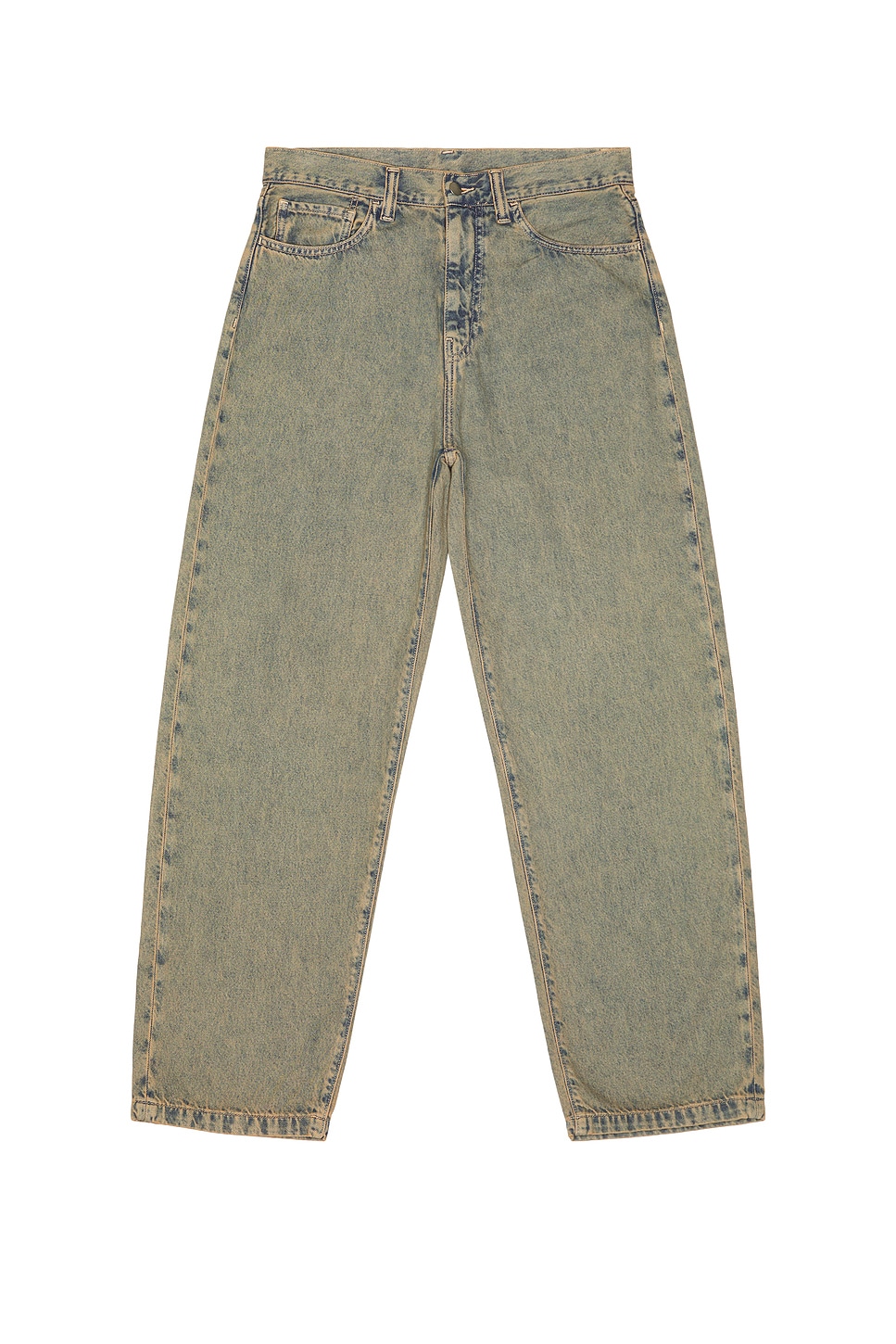 

Landon Брюки Carhartt Wip, Garment Dyed Blue & Leather