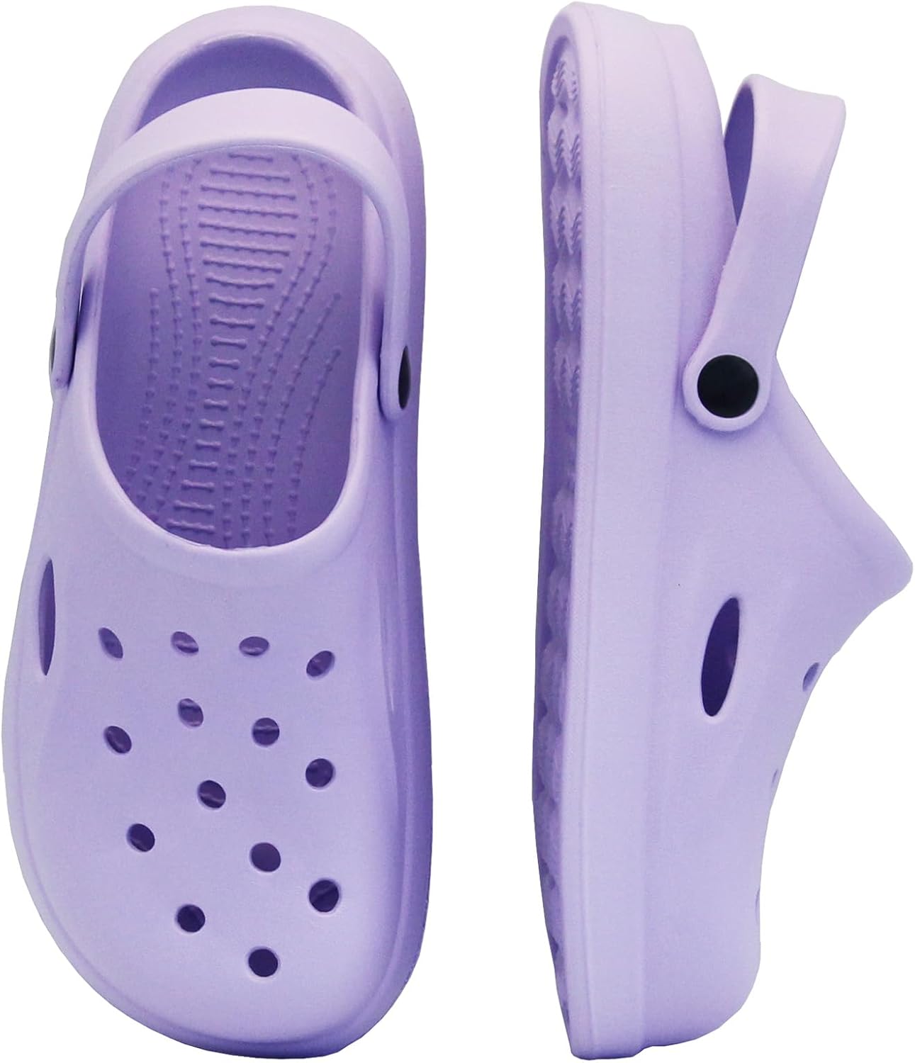 

Удобные садовые кломпы для женщин и мужчин, слипоны-мюли, легкие тапочки, подходящие для ношения вне дома, повседневная обувь, нескользящие с воздушной подушкой, с толстой подошвой Shuyo, фиолетовый