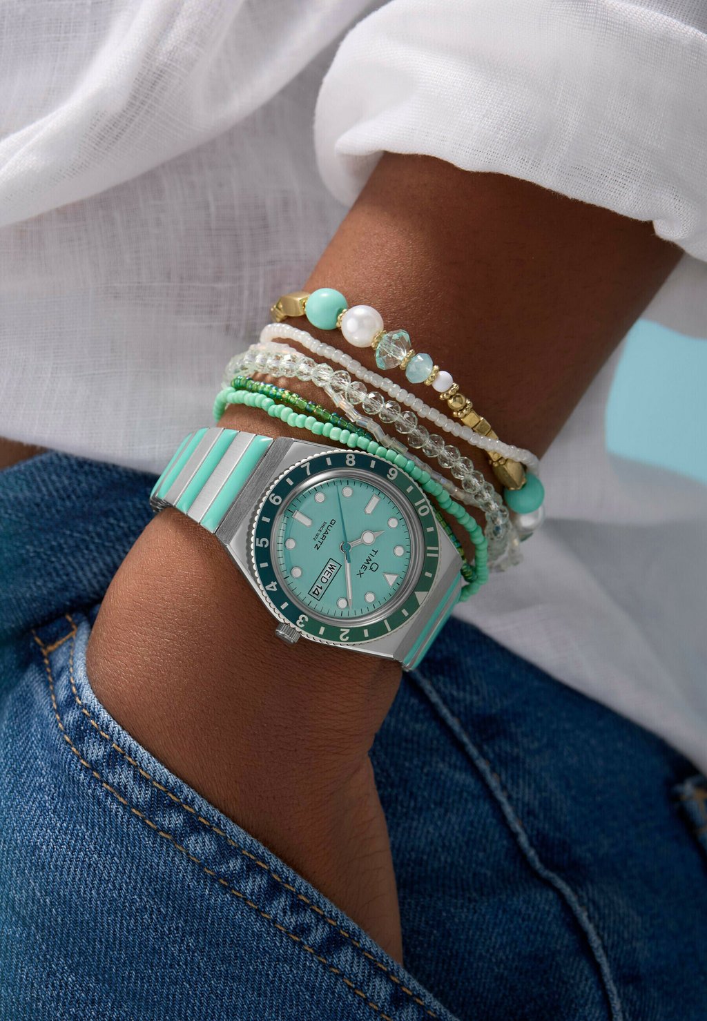 

Часы QUARTZ ANALOG Timex, синий