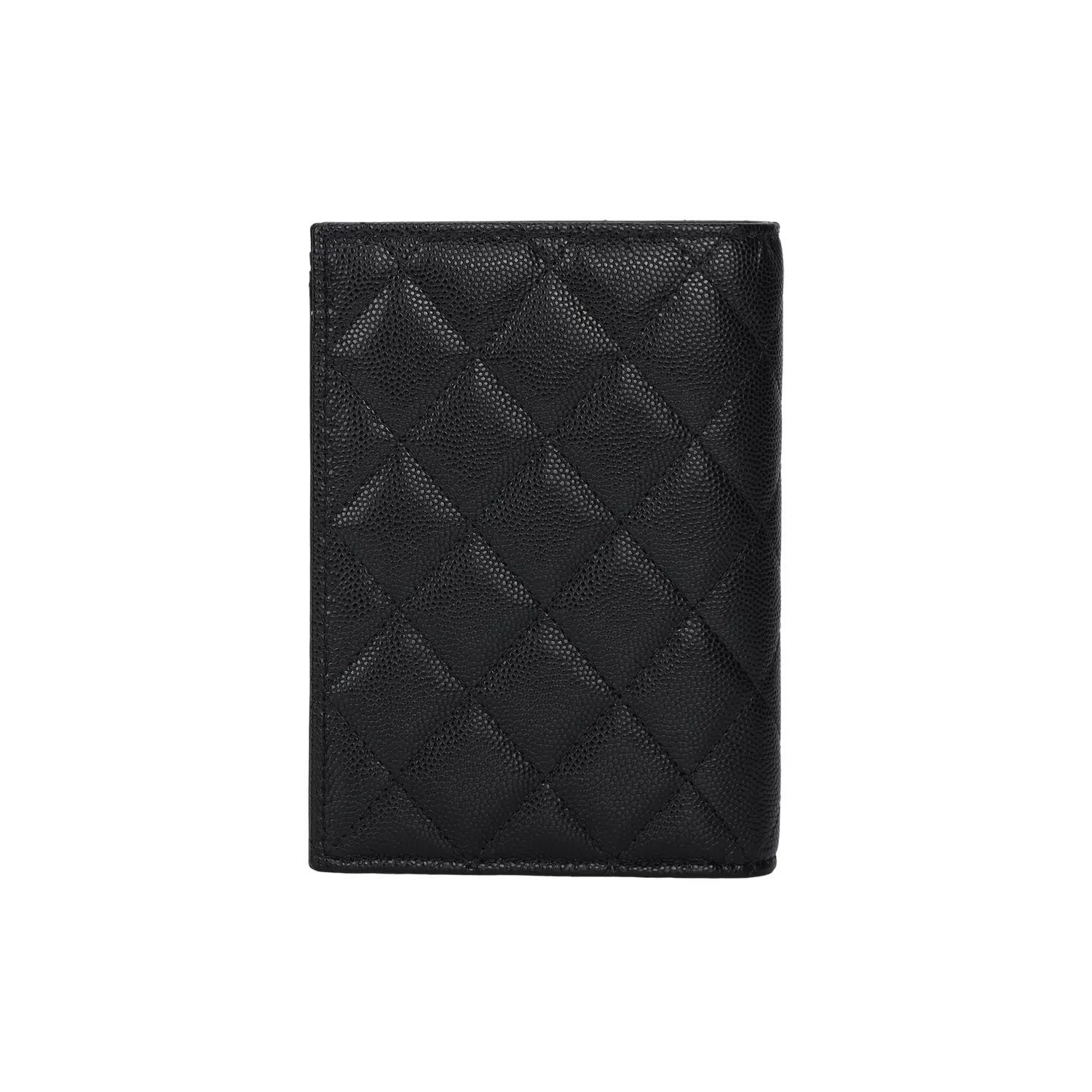 CHANEL Женский бумажник из ягнёнка чёрный — фото 3