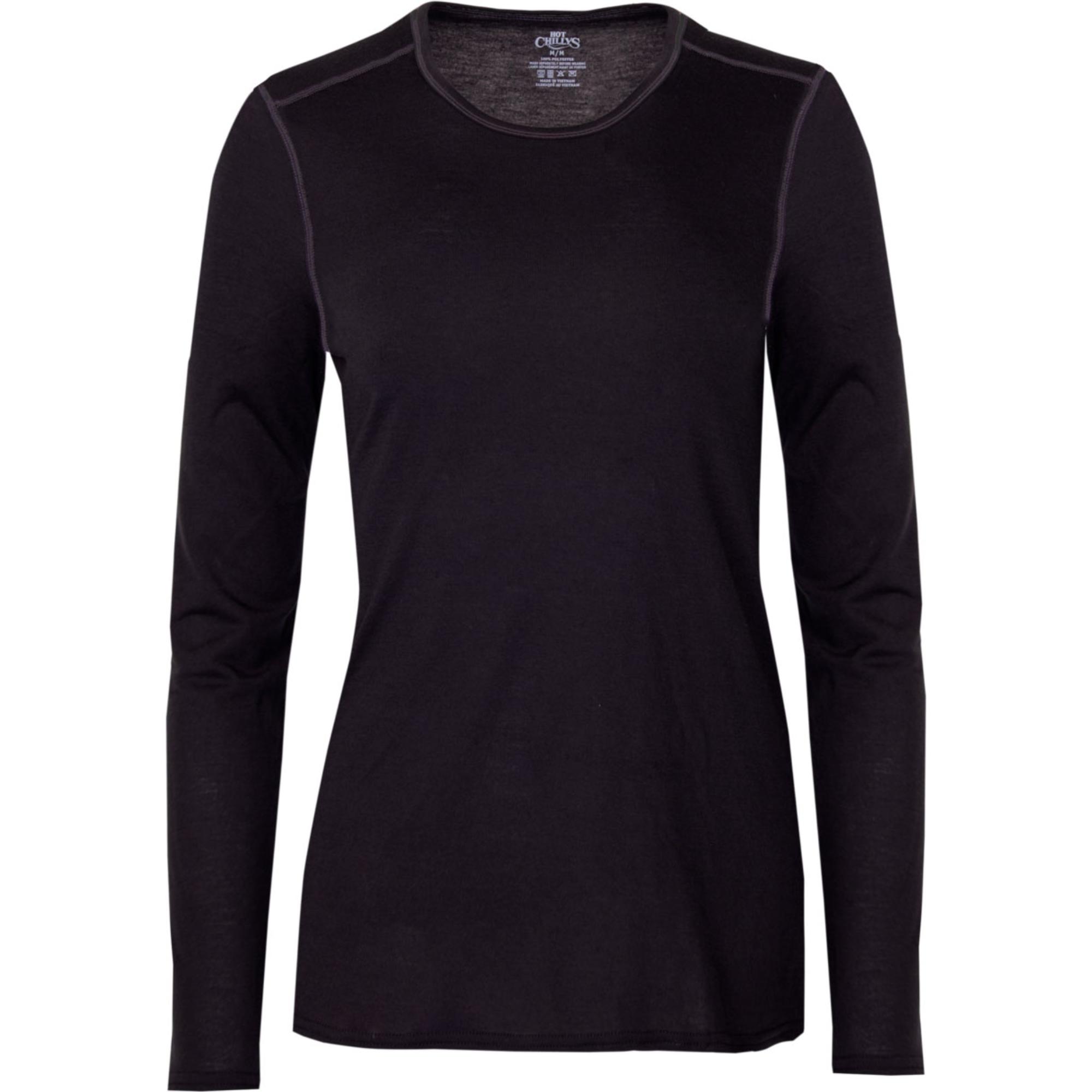 

Женская двухслойная термофутболка Pepper с длинными рукавами и круглым вырезом Hot Chillys, Black, Черный, Женская двухслойная термофутболка Pepper с длинными рукавами и круглым вырезом Hot Chillys, Black