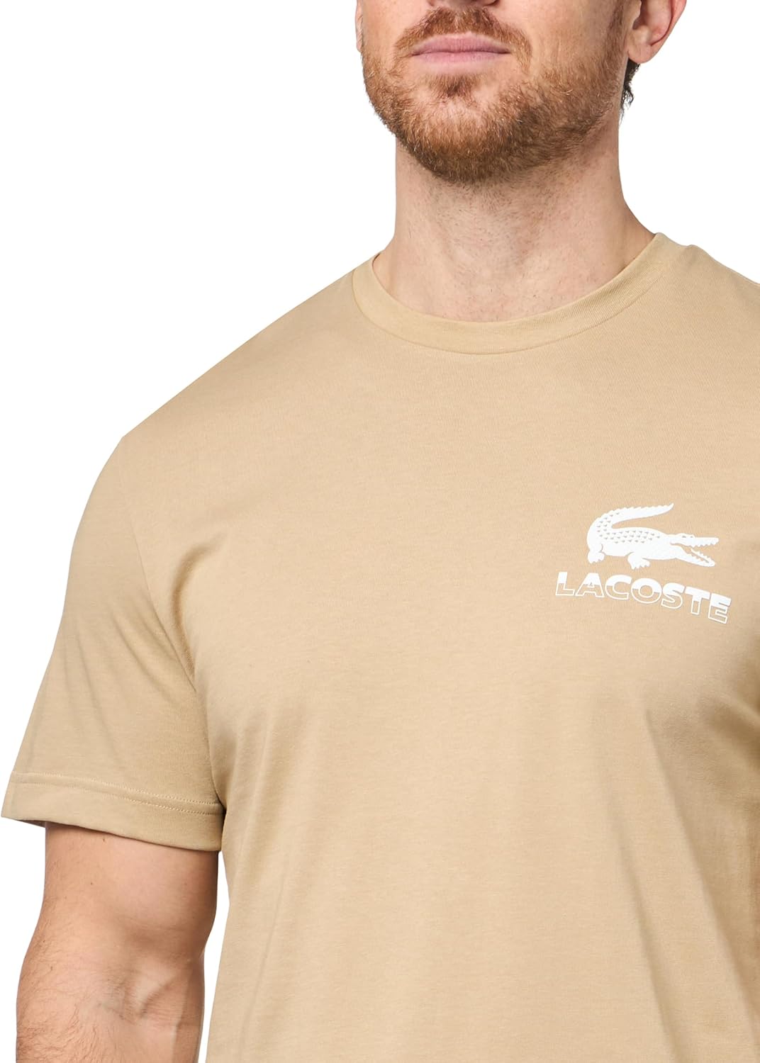 Футболка Lacoste, мужская, с круглым вырезом, стандартный крой — фото 3