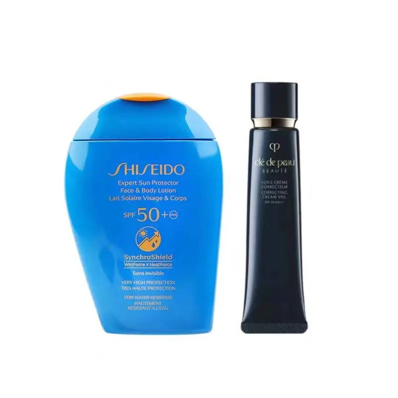 SHISEIDO ZISHENGTANG CPB изоляционный синий жирный водный динамический набор макияжа прозрачная солнцезащита коррекция тона кожи 50мл/150мл+37мл — фото 3