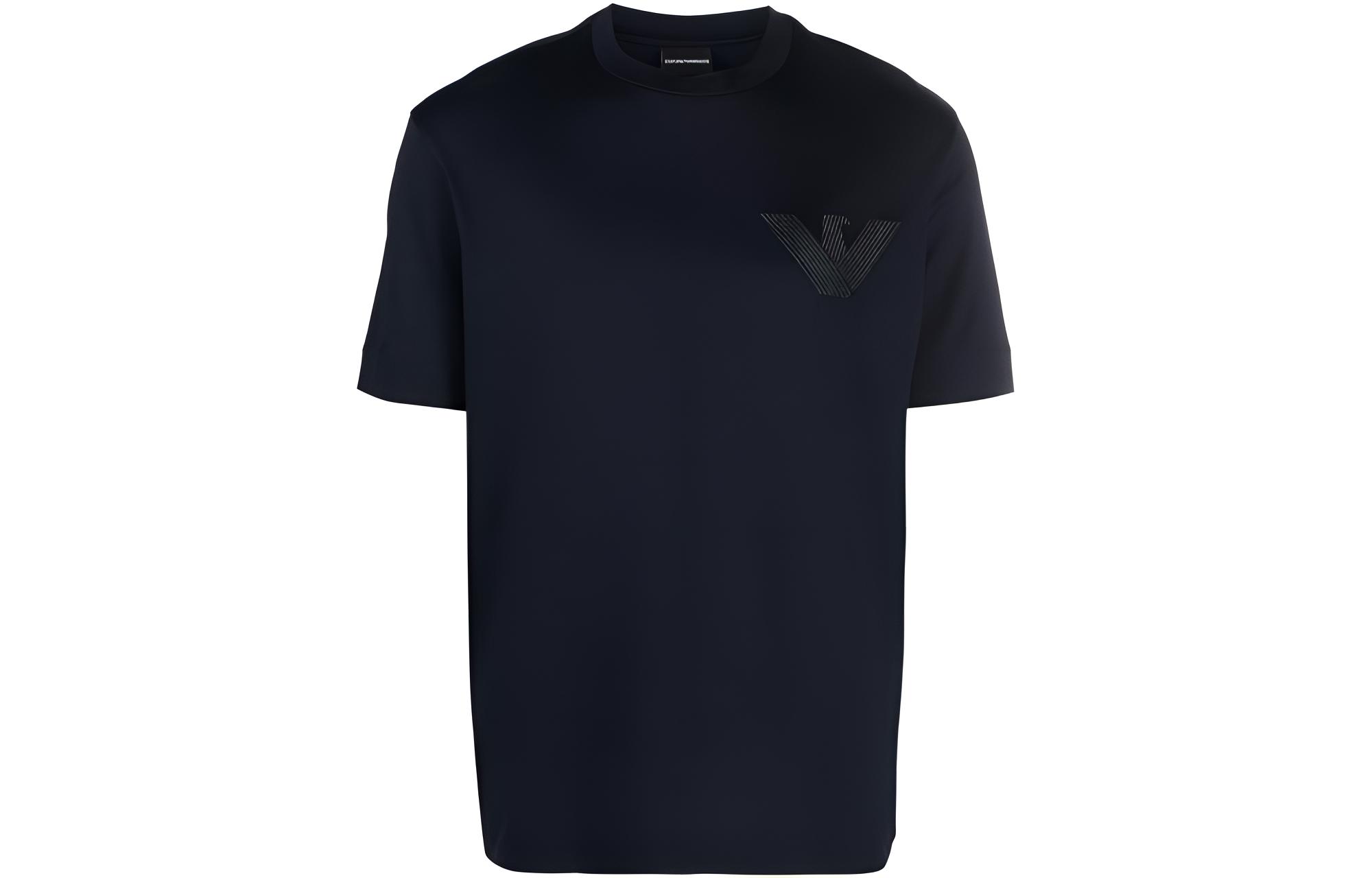 

Футболка мужская цвета морской волны EMPORIO ARMANI, Marine Blue