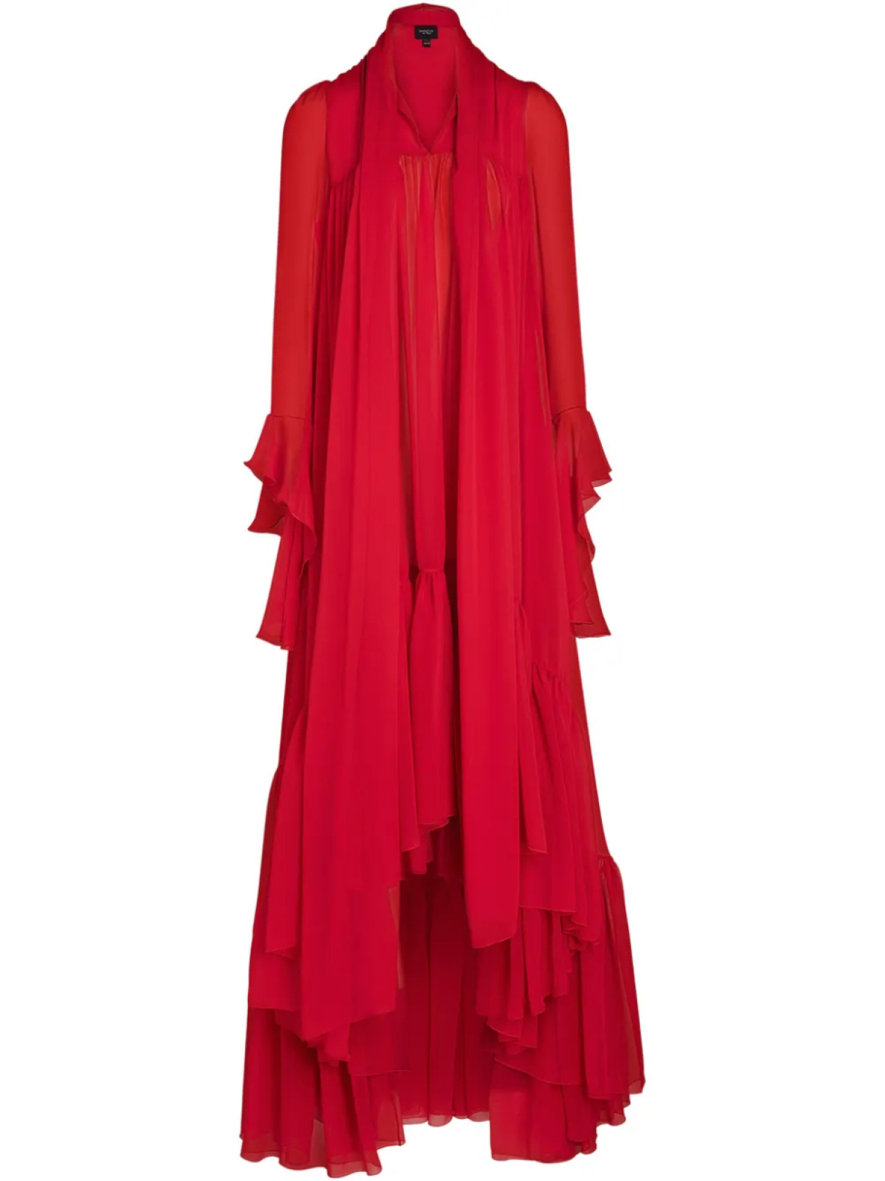 

Шелковое платье Giambattista Valli, красный