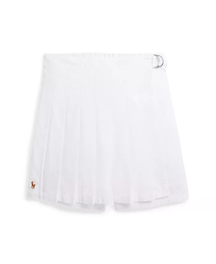 

Юбка-шорты плиссированные в клетку Big Girls с запахом Polo Ralph Lauren, белый