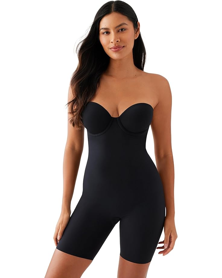 

Женское бесшовное корректирующее белье Wacoal Red Carpet Strapless All In One Thigh Shaper, Black